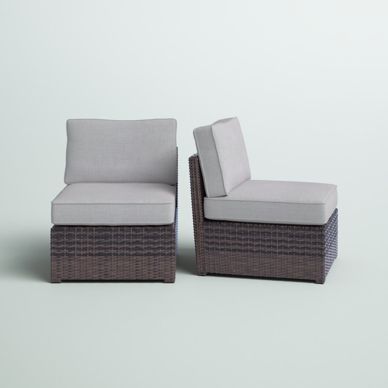 Sol 72 Outdoor™ Almyra Armless Fully Assembled Patio Chair with